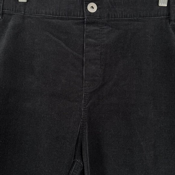 J. Jill Corduroy Pull‎ On Pants Womens 4X Black Cotton Spandex Stretch PT-2410 - Picture 3 of 8